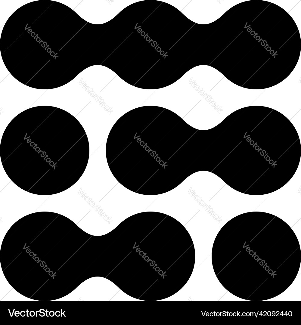 Metaball connected dots circles pattern texture Metaball connected dots circles pattern texture vector image