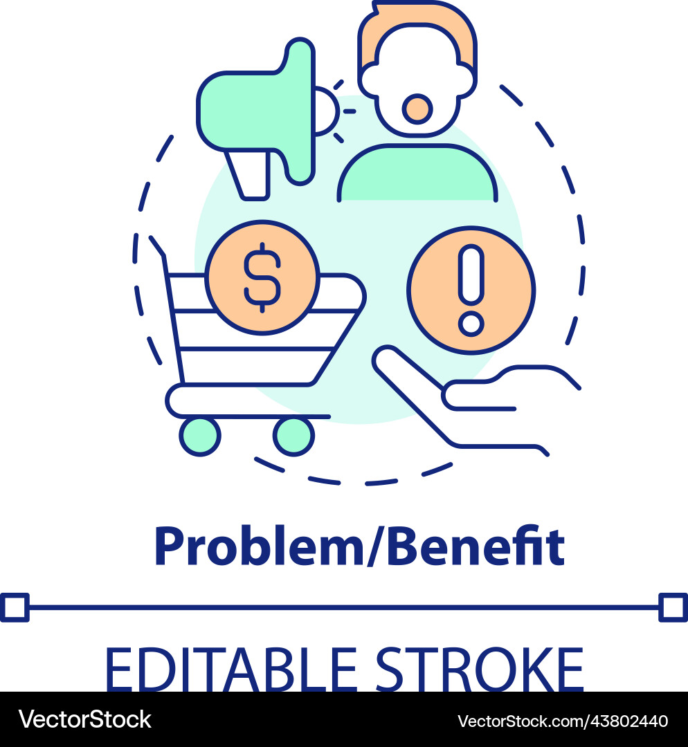 Problem & Solution Concept Icon vector image