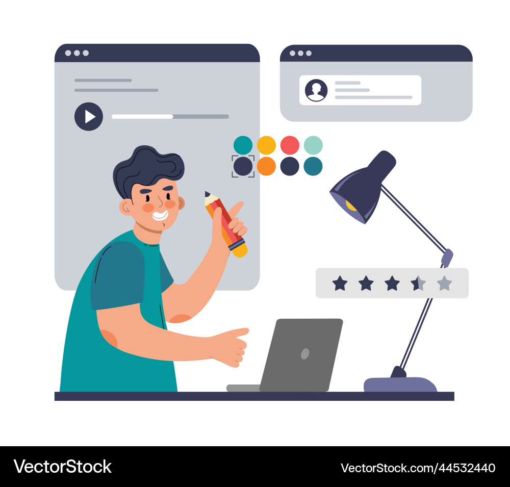 Ui ux designer arrangement interface elements Ui ux designer arrangement interface elements vector image