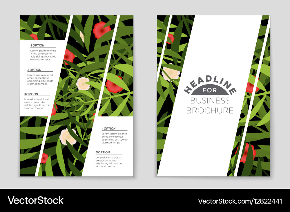 Abstract layout background set for art Vector Image