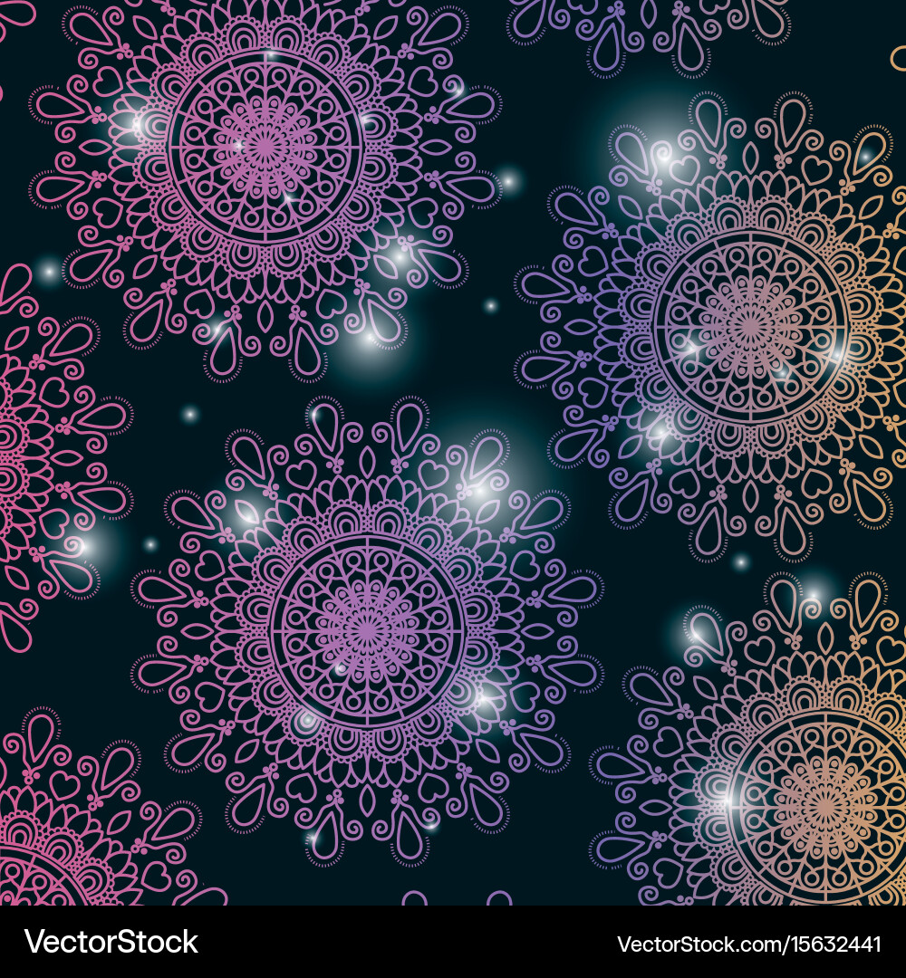 Black color background with brightness and pattern vector image