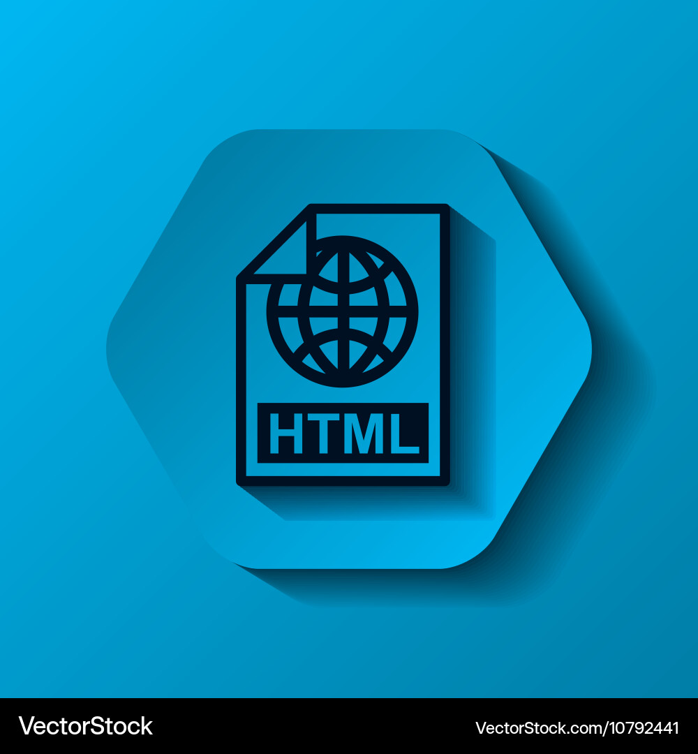 File format button icon vector image