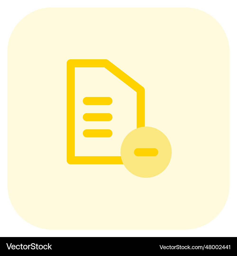 Files not in use deleted for storage vector image