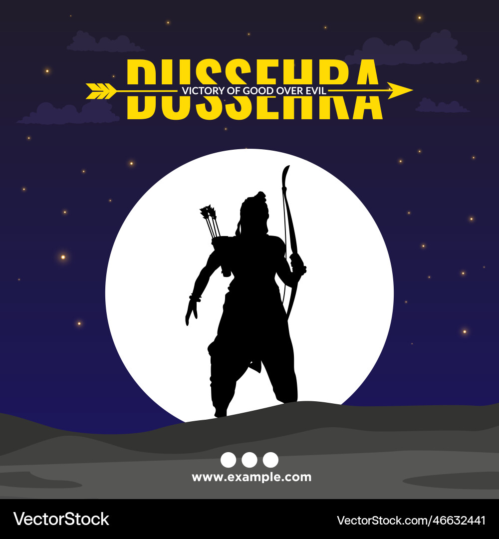 Happy dussehra indian festival banner design Happy dussehra indian festival banner design Vector Image