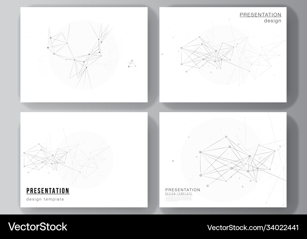 Layout presentation slides design Layout presentation slides design vector image