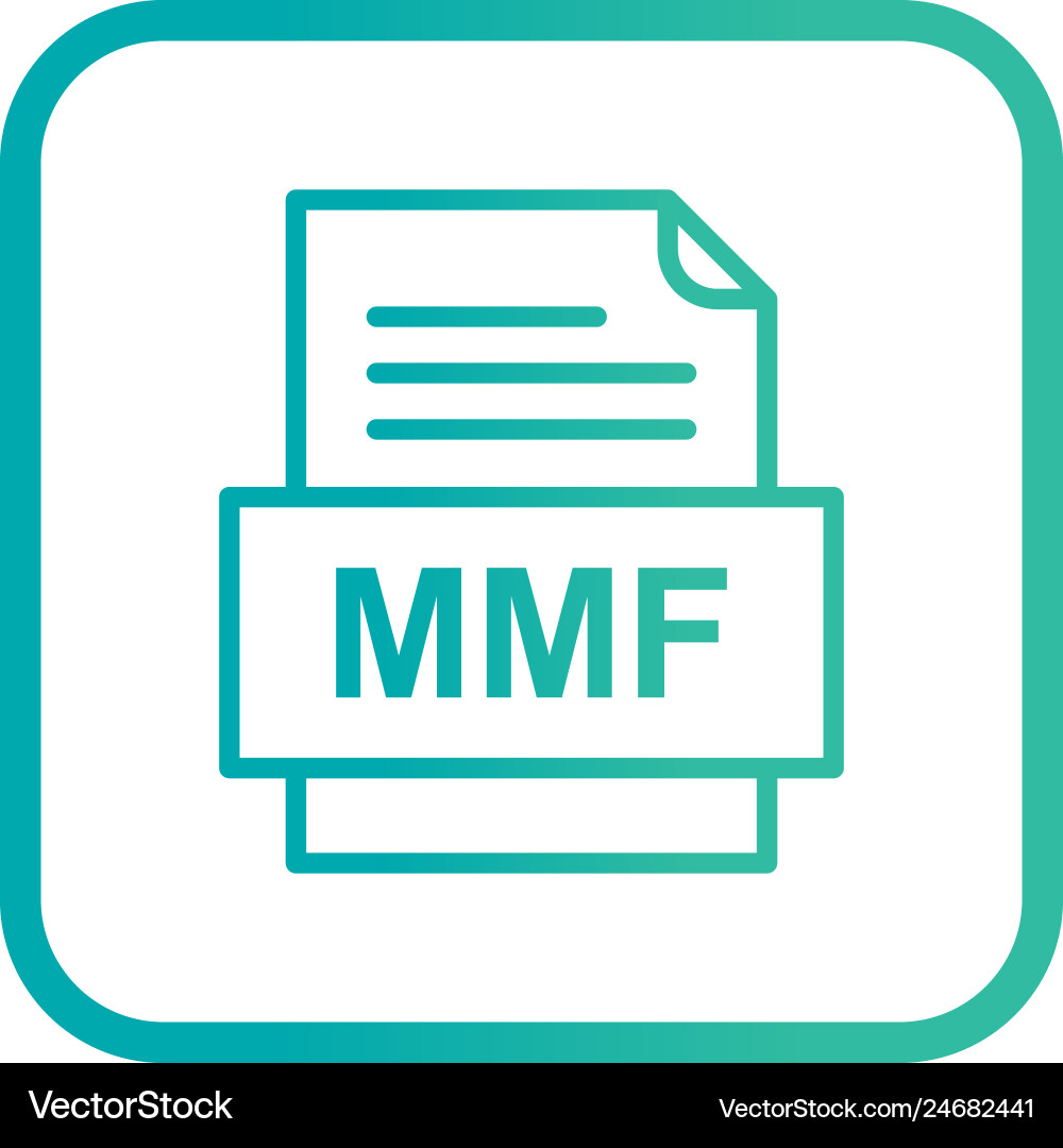 Mmf file document icon Vector Image