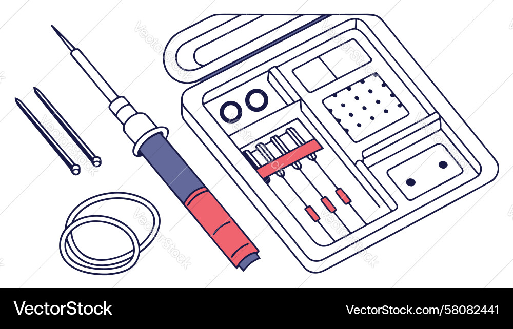 Precision Electronics Toolkit Vector Image