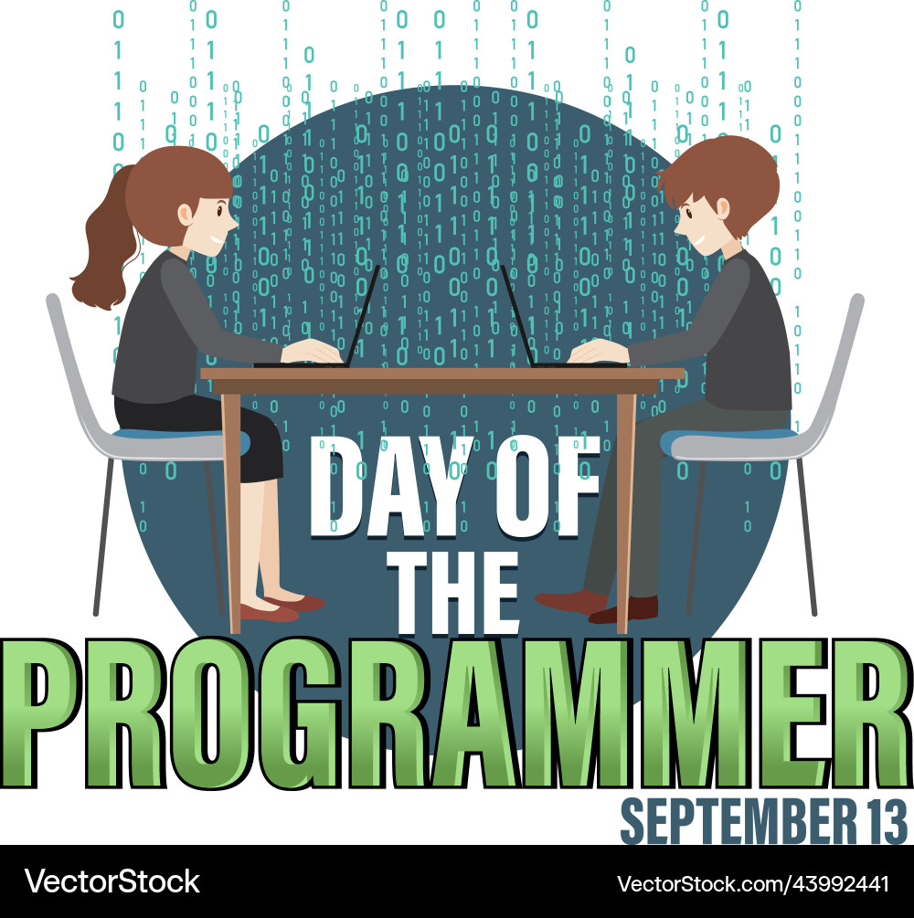 Programmers day banner design Programmers day banner design Vector Image