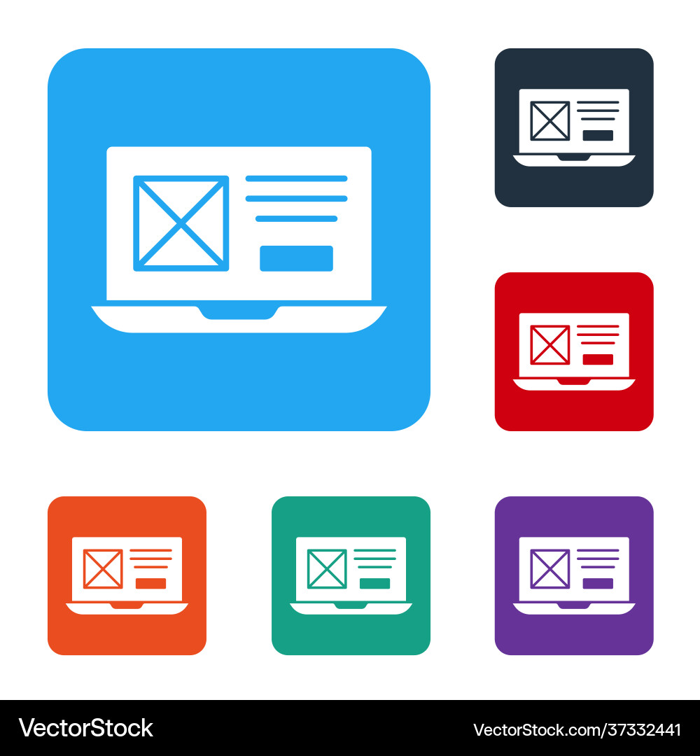 White ui or ux design icon isolated on White ui or ux design icon isolated on vector image