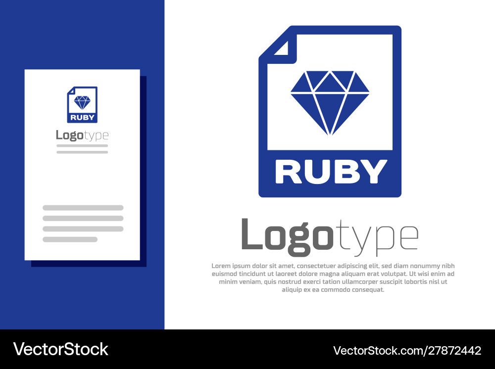 Blue ruby file document download button icon Blue ruby file document download button icon vector image
