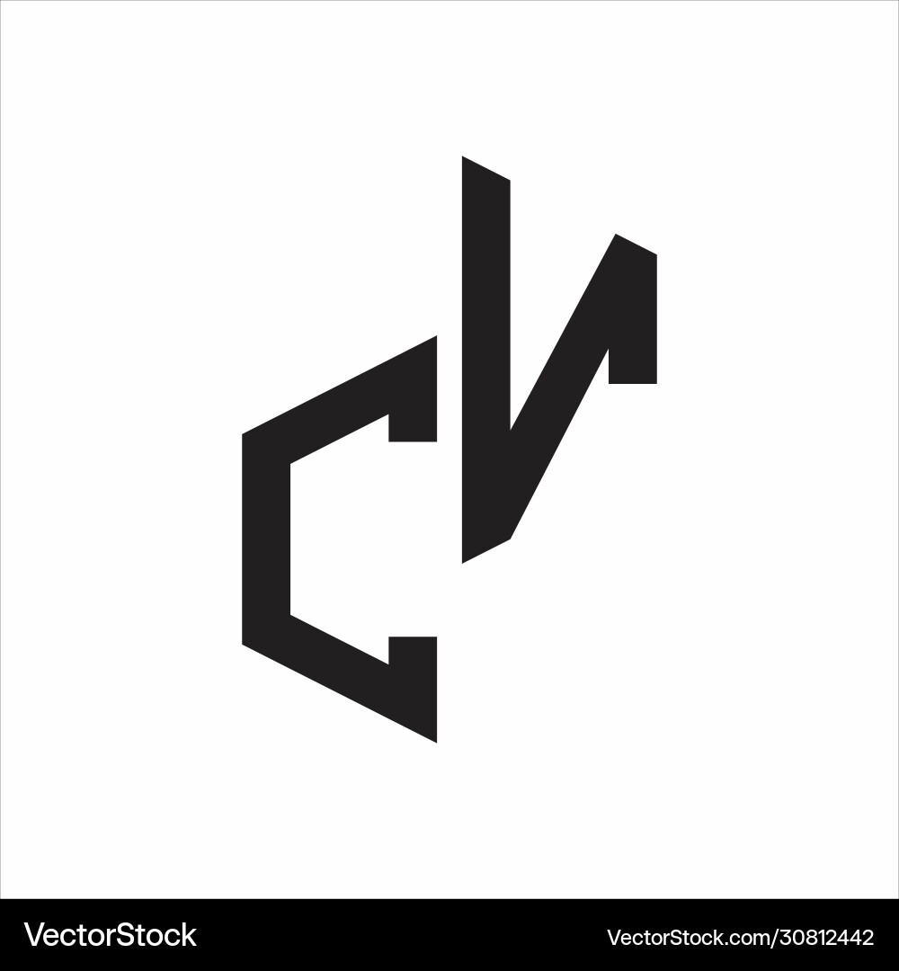 Cv initial letters logo monogram with up to down Cv initial letters logo monogram with up to down Vector Image