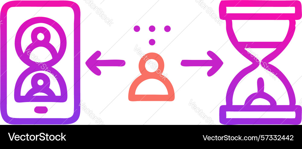Digital communication and data exchange design vector image