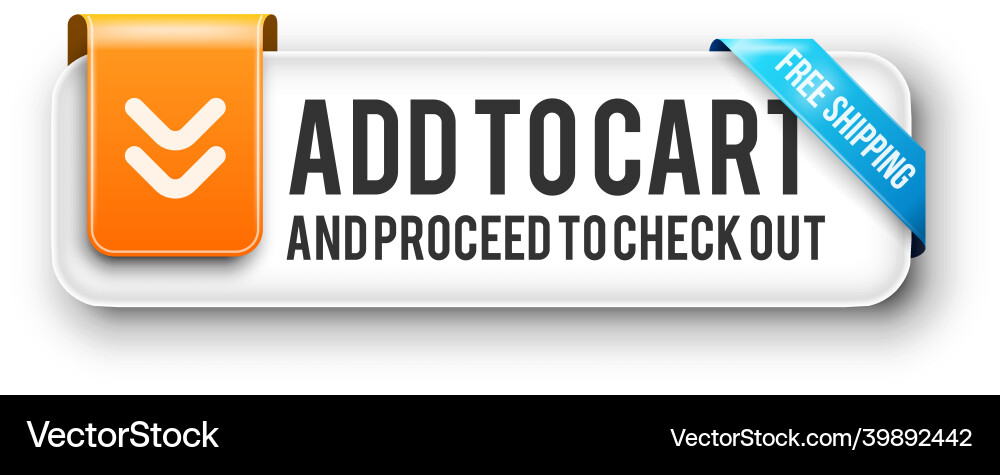 E-commerce Add to Cart Button vector image