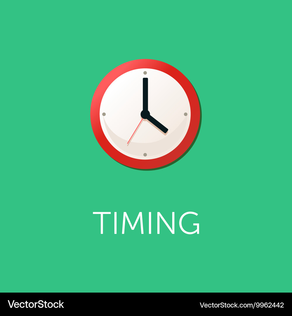 Flat design concept for time management targeting vector image