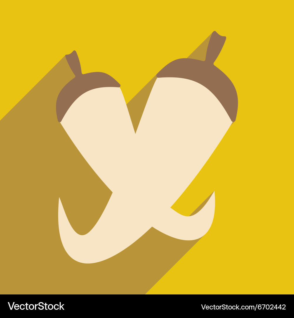 Flat with shadow icon and mobile application Vector Image