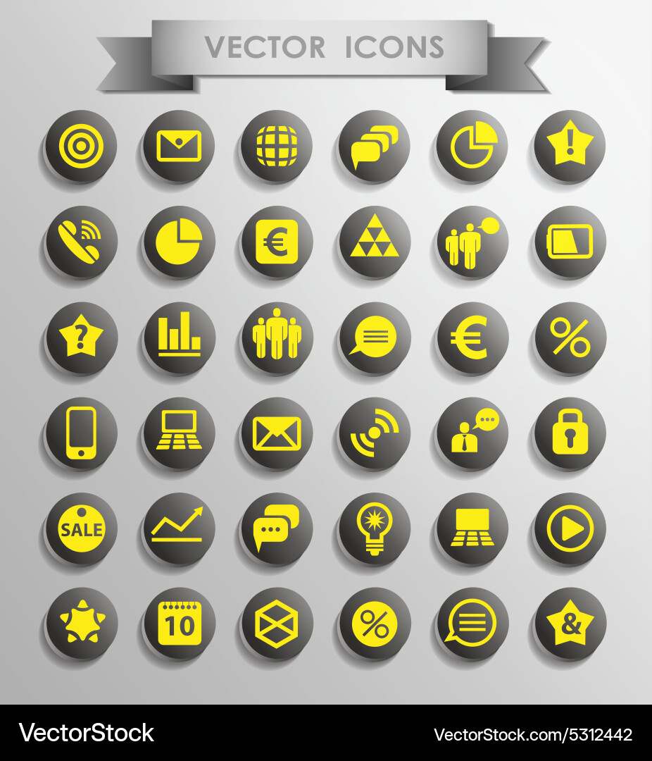 Set of web Vector Image