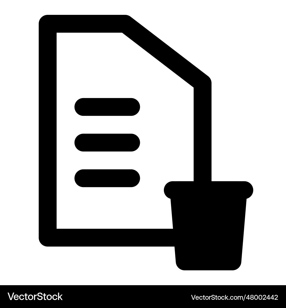 Storage extended by deleting extra files vector image
