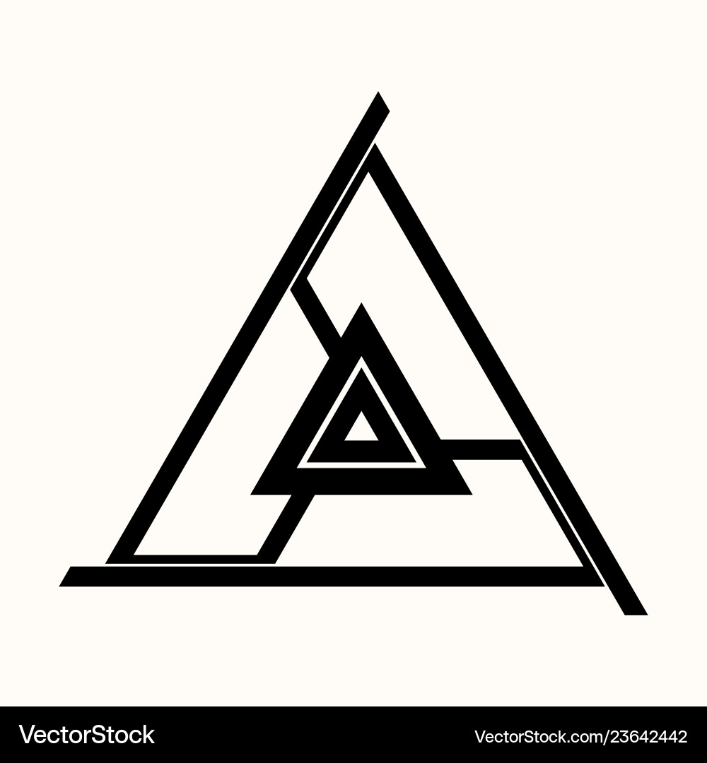 Triangular Symbol - Sacred Geometry Vector Image