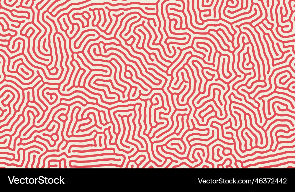 Turing lines organic shape patterns background Vector Image
