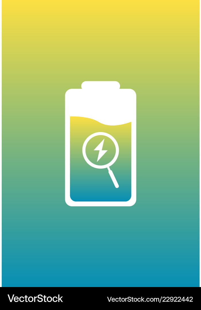 Ui design battery detection vector image