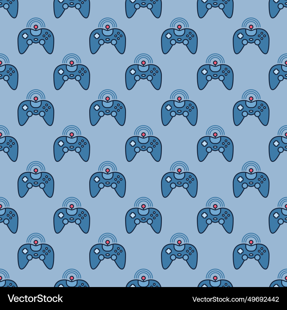Wireless videogame controller gamepad colored Wireless videogame controller gamepad colored vector image