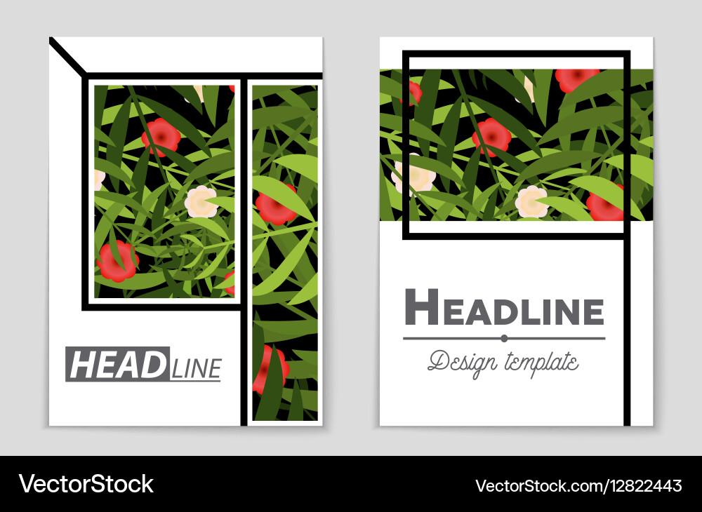 Abstract layout background set for art vector image