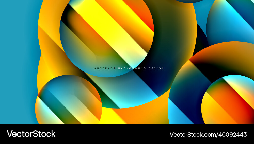 Circles with glossy surface and light shadow Circles with glossy surface and light shadow Vector Image