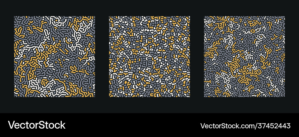 Collection turing abstract seamless pattern Collection turing abstract seamless pattern vector image