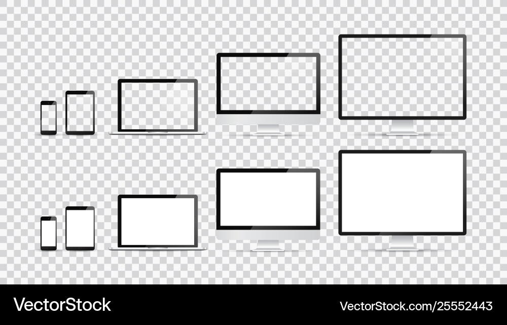 Electronic devices web design template vector image