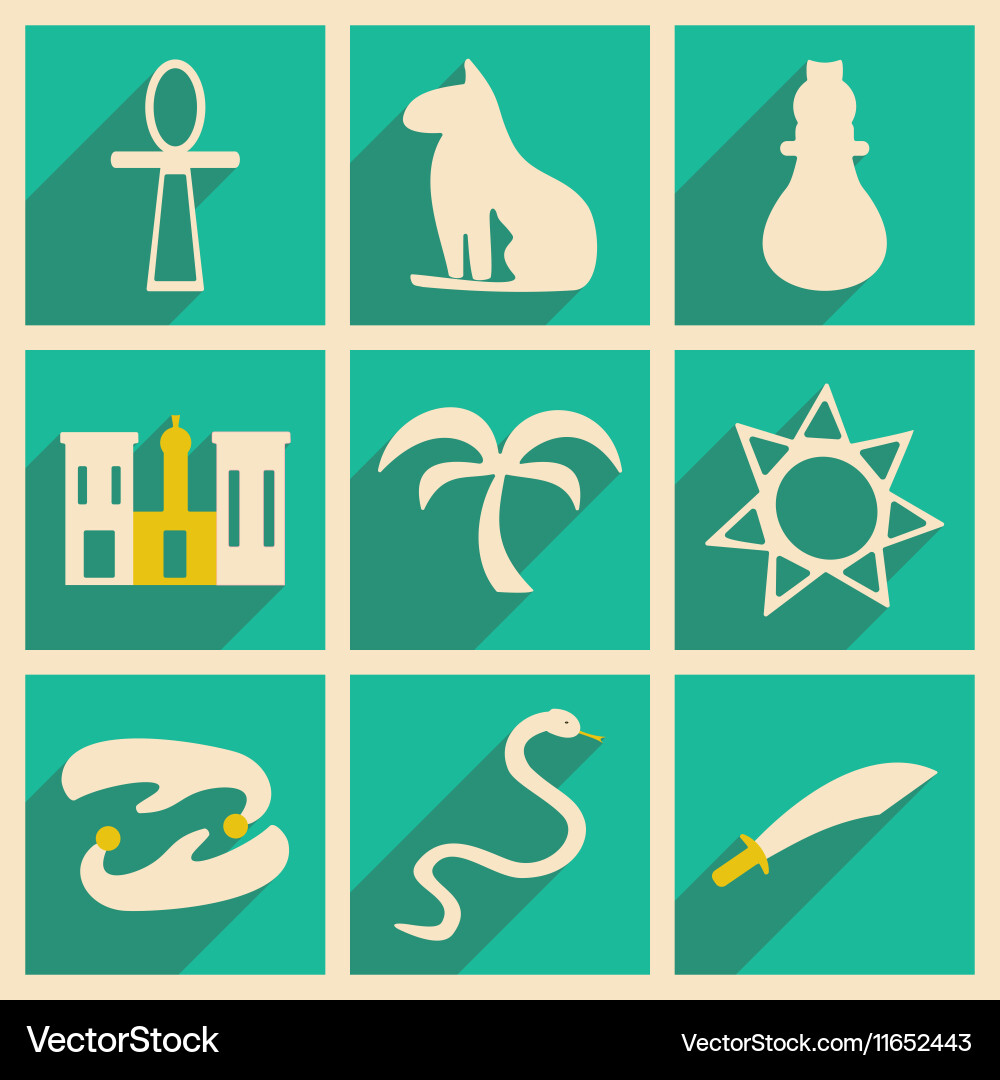 Flat with shadow concept and mobile application vector image