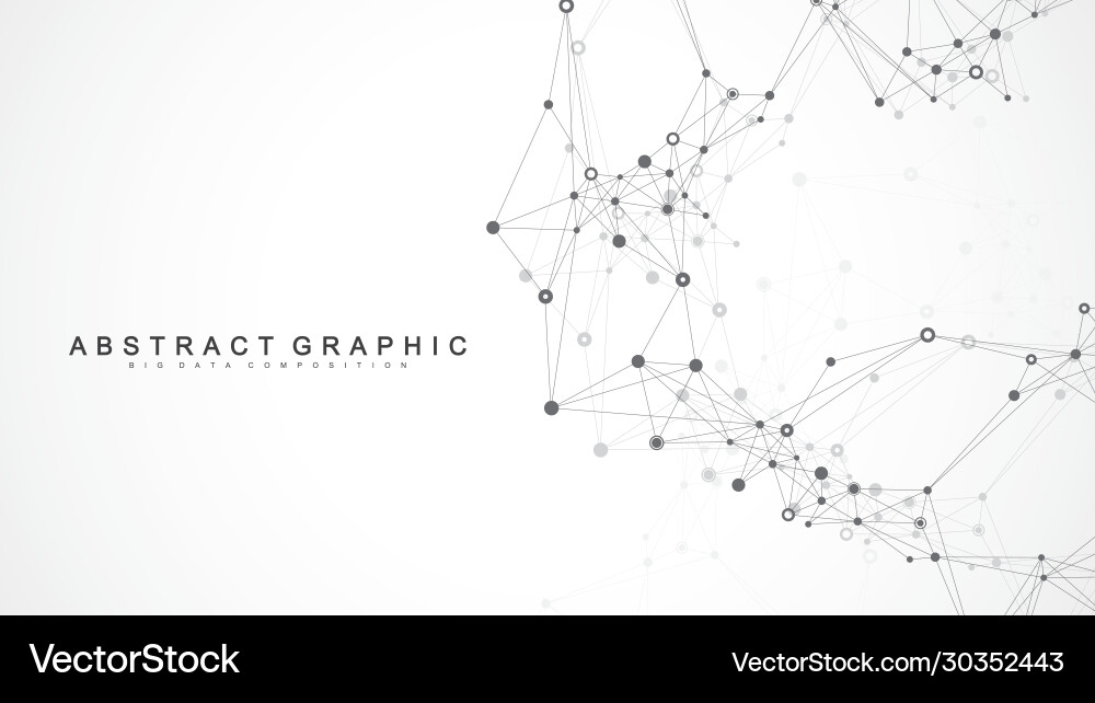 Geometric abstract background with connected line Geometric abstract background with connected line vector image