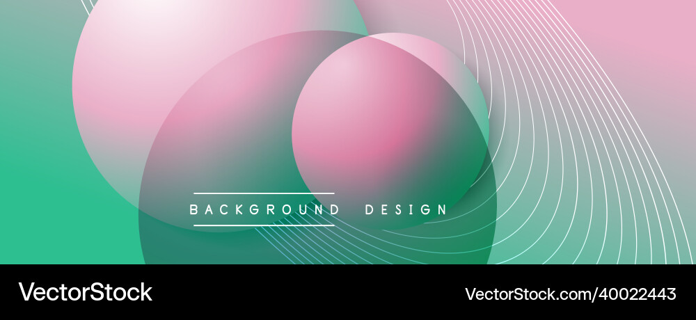 Gradient circles with shadows techno Gradient circles with shadows techno vector image