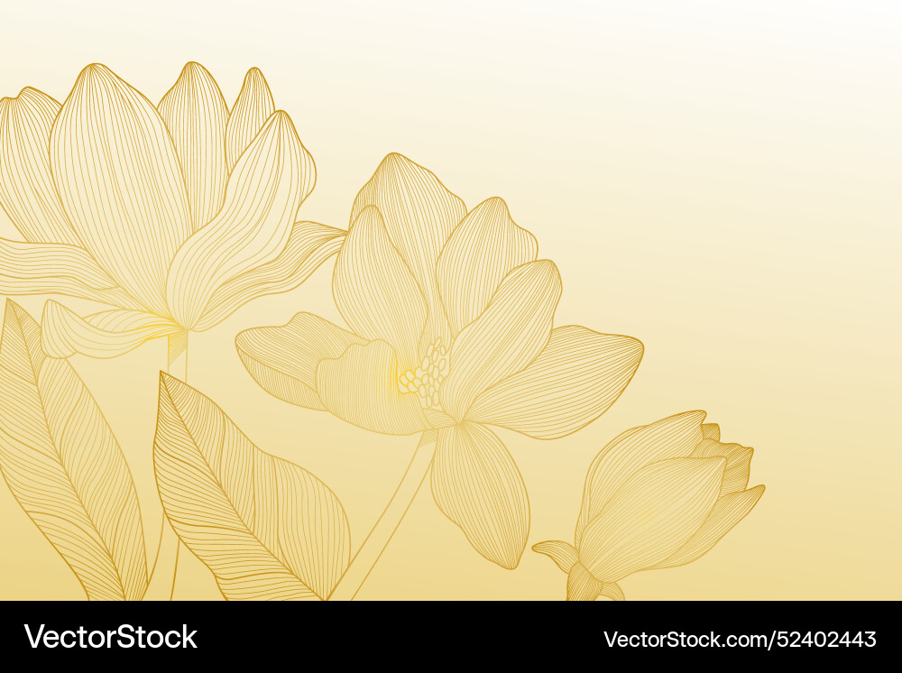 Gradient golden linear background Vector Image