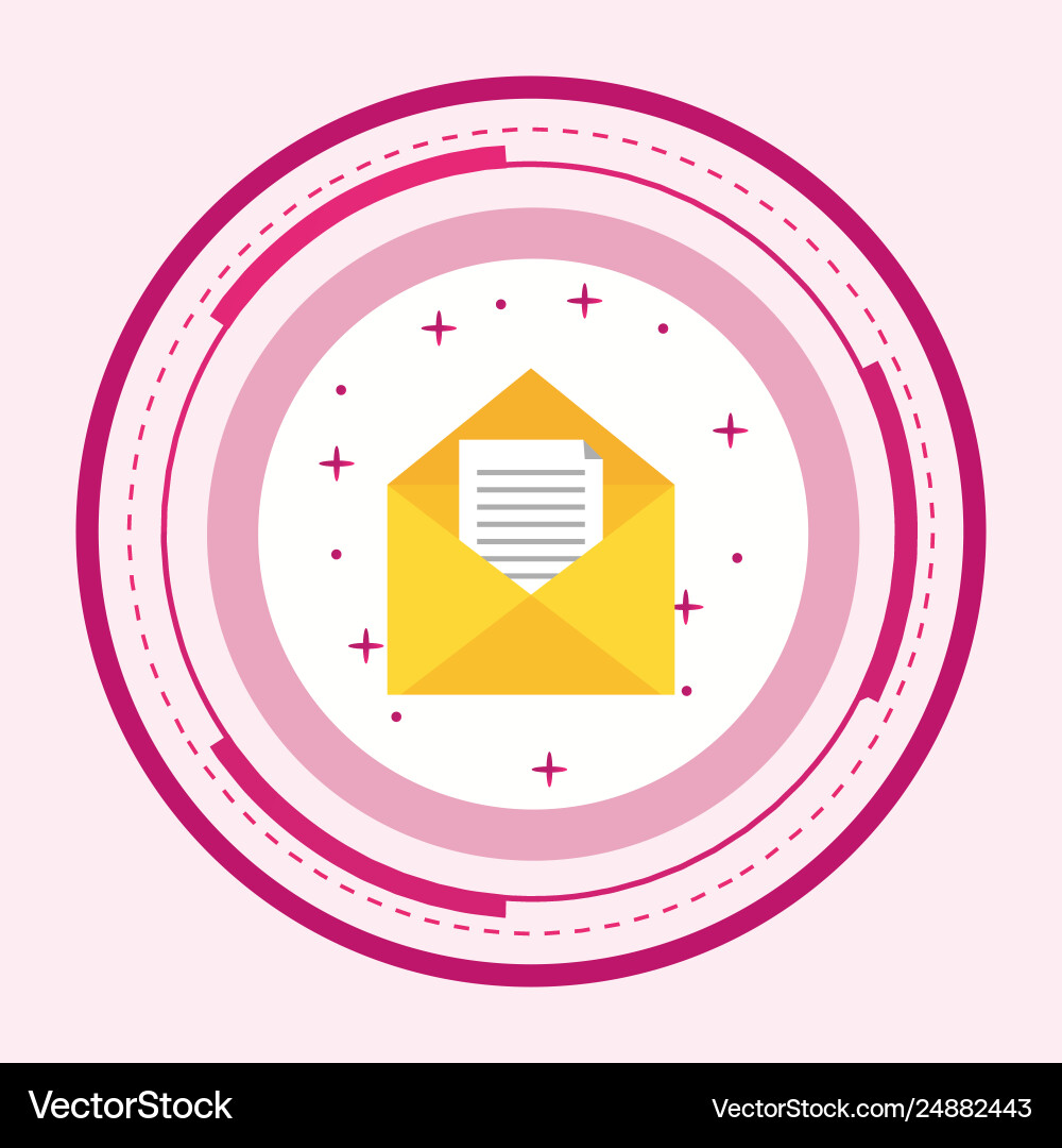 Inbox icon design vector image
