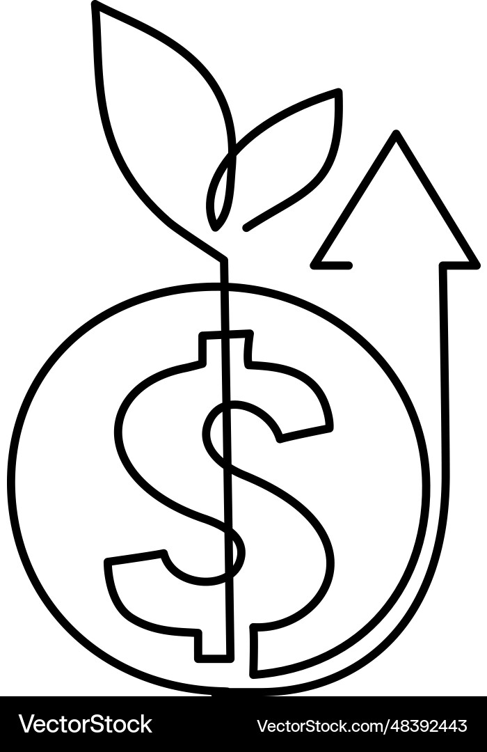 Konzept für Wachstum Geld sparen und Investitionen Konzept für Wachstum Geld sparen und Investitionen vektorbild