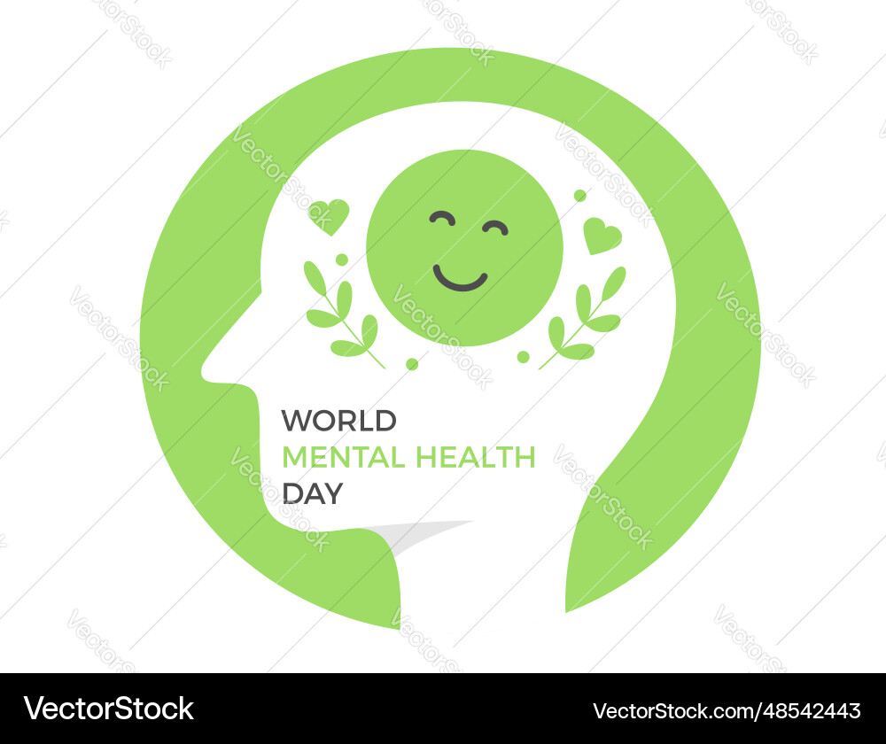 Mental health day Royalty Free Vector Image - VectorStock