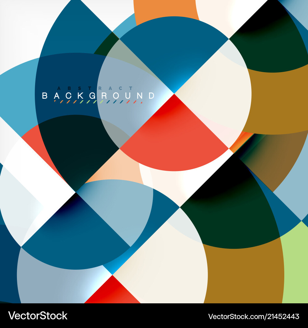 Minimal circle abstract background design Vector Image
