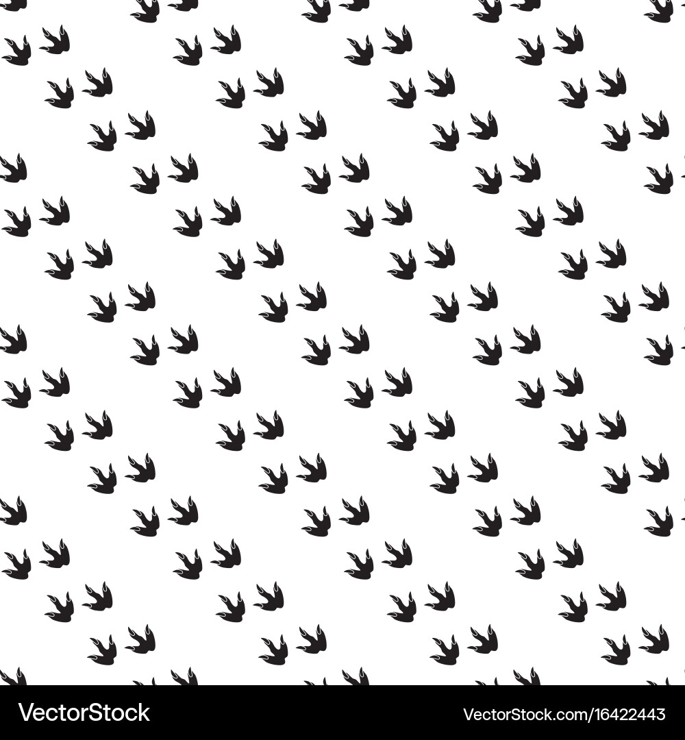 Minimal seamless pattern with dinosaur foots vector image