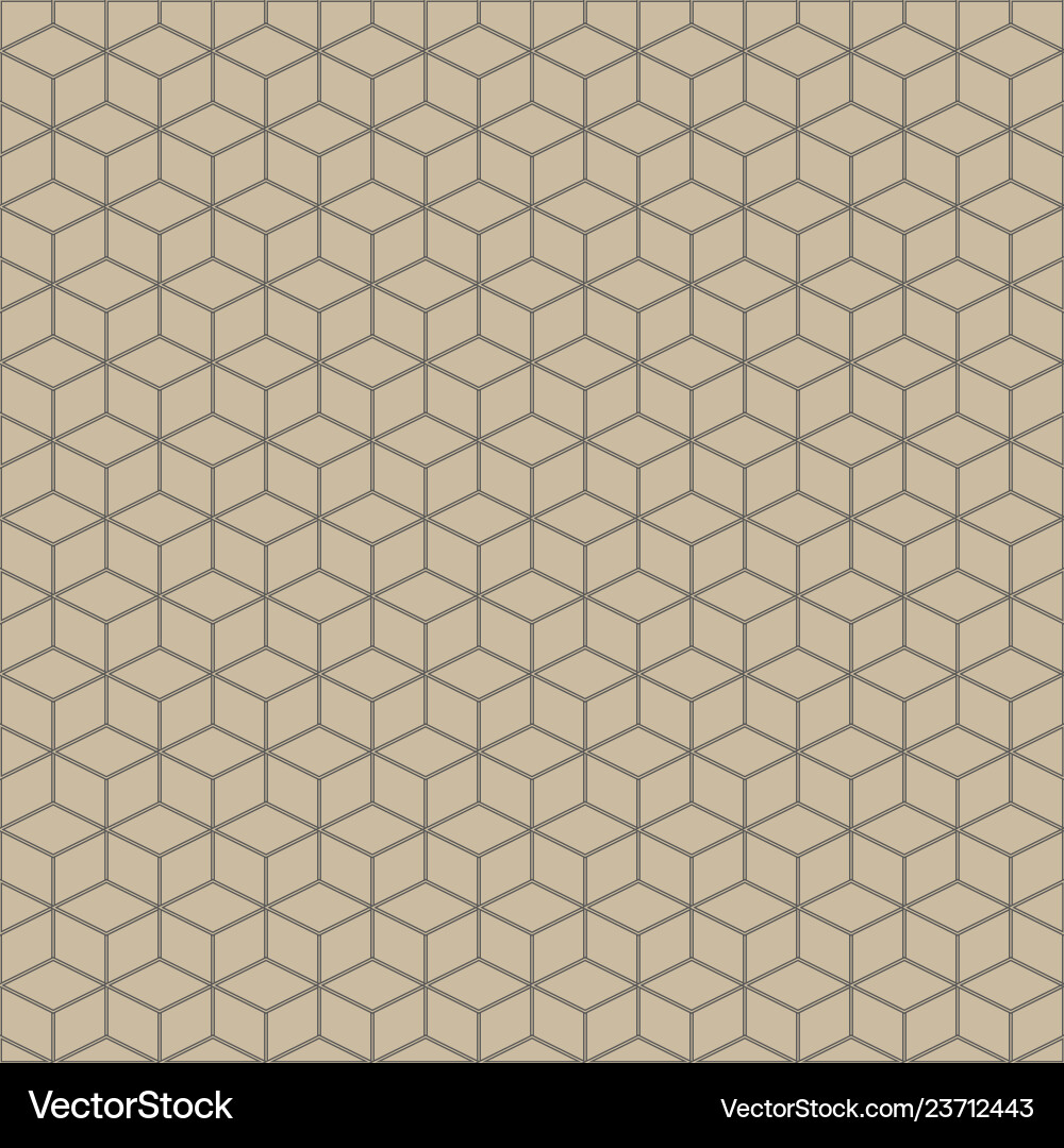 Seamless pattern with isometric cubes vector image