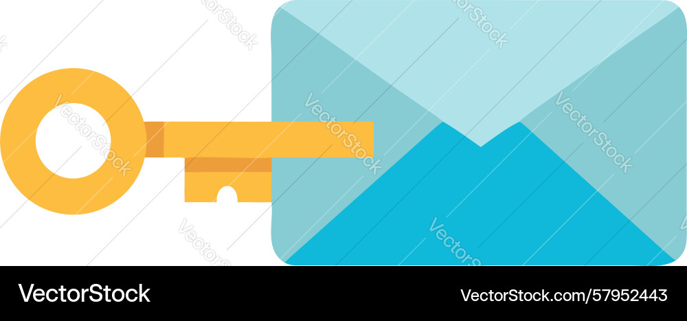 Secure Mail Key vector image