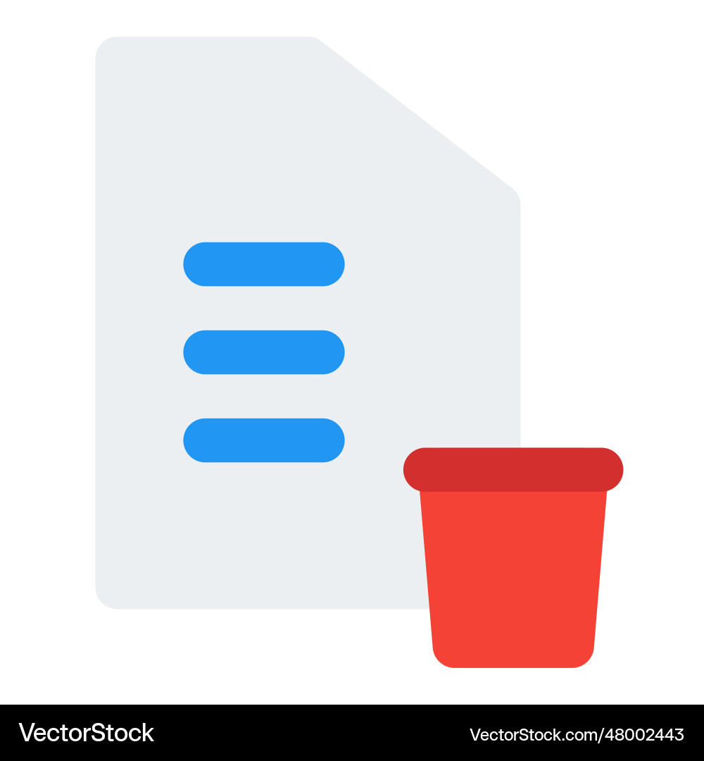 Storage extended by deleting extra files vector image
