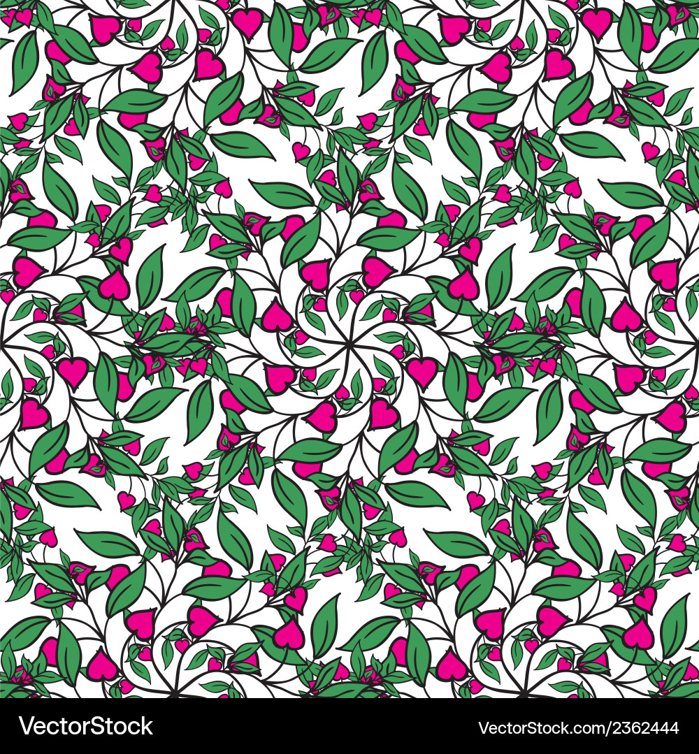 Abstract seamless texture with lea Vector Image