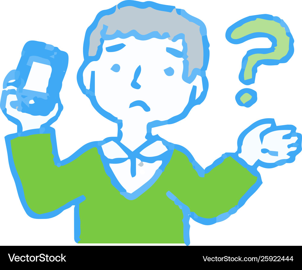 Analog-style pop man using smartphone payment Analog-style pop man using smartphone payment Vector Image
