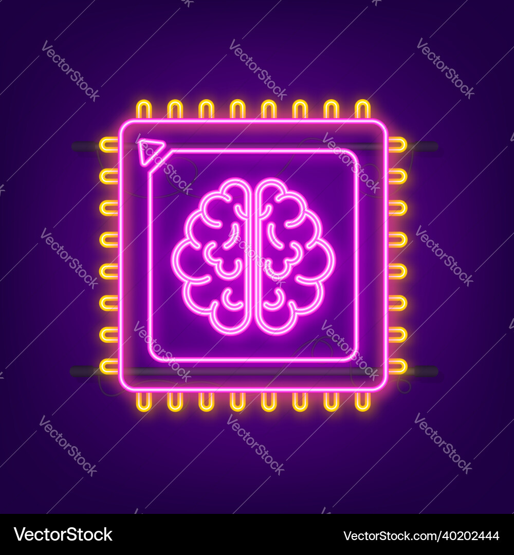 Brain digital in hand neural network iq Brain digital in hand neural network iq vector image