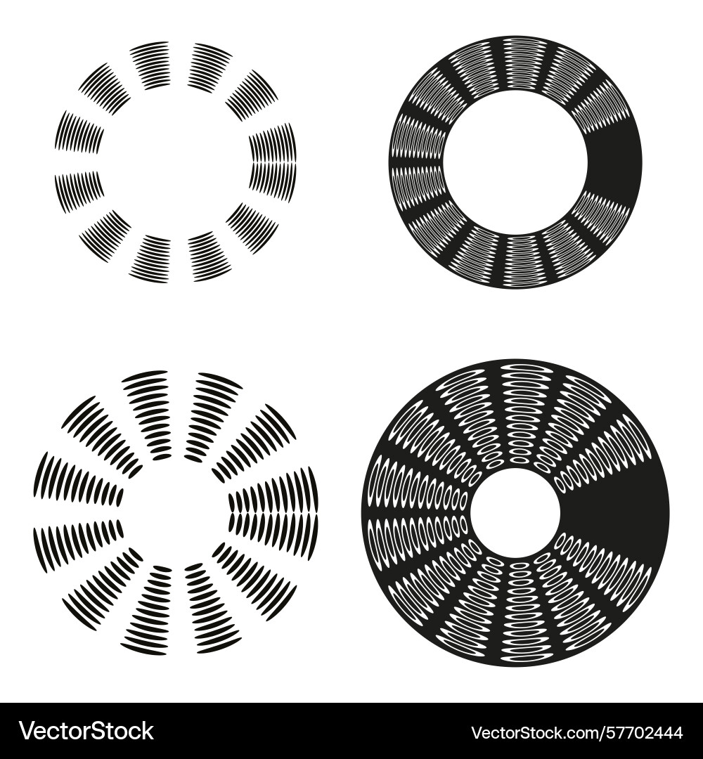 Circular segment patterns abstract geometric Circular segment patterns abstract geometric vector image