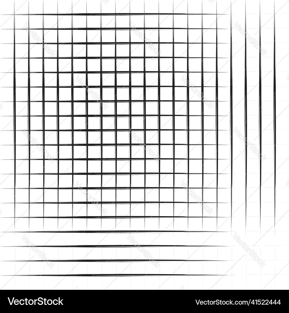 Grid mesh graticule with grungy irregular lines Grid mesh graticule with grungy irregular lines vector image