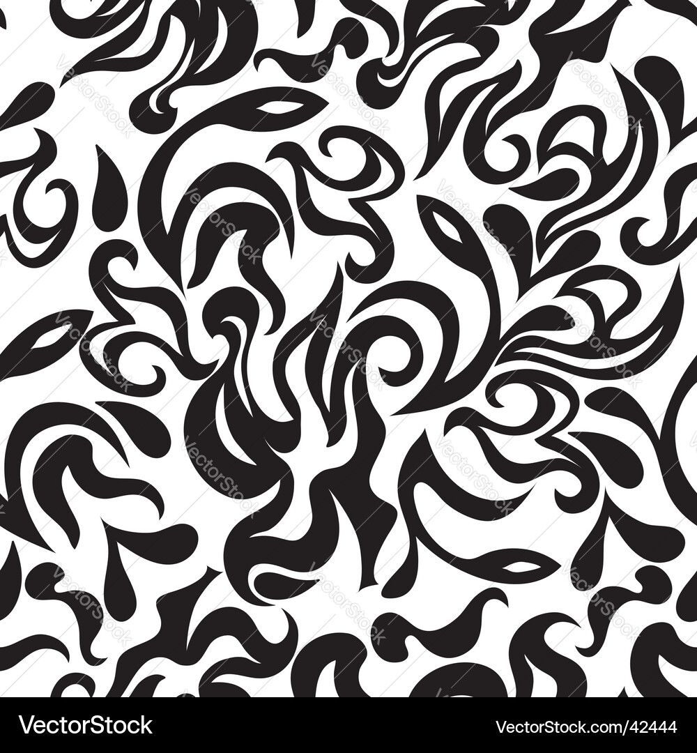 Intricate Floral Scroll Pattern vector image