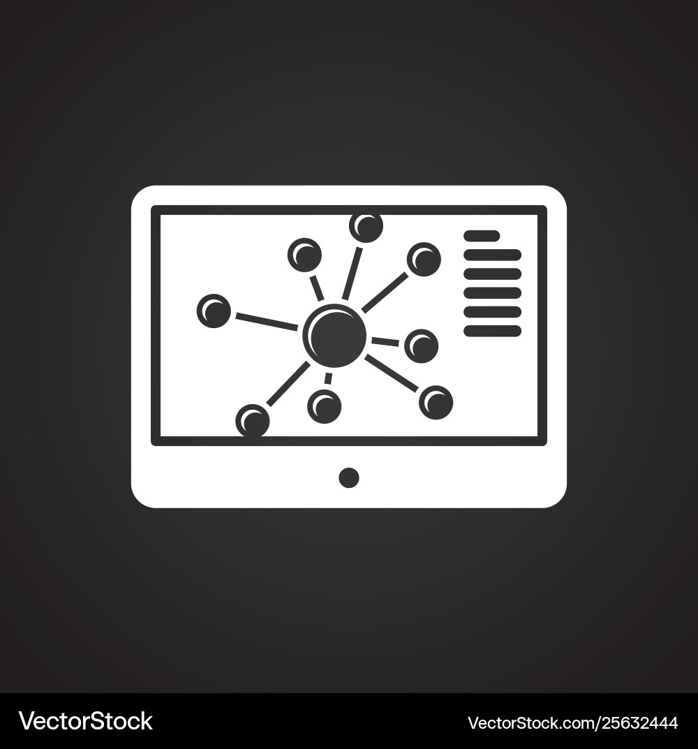 Molecule icon on background for graphic and web Molecule icon on background for graphic and web Vector Image