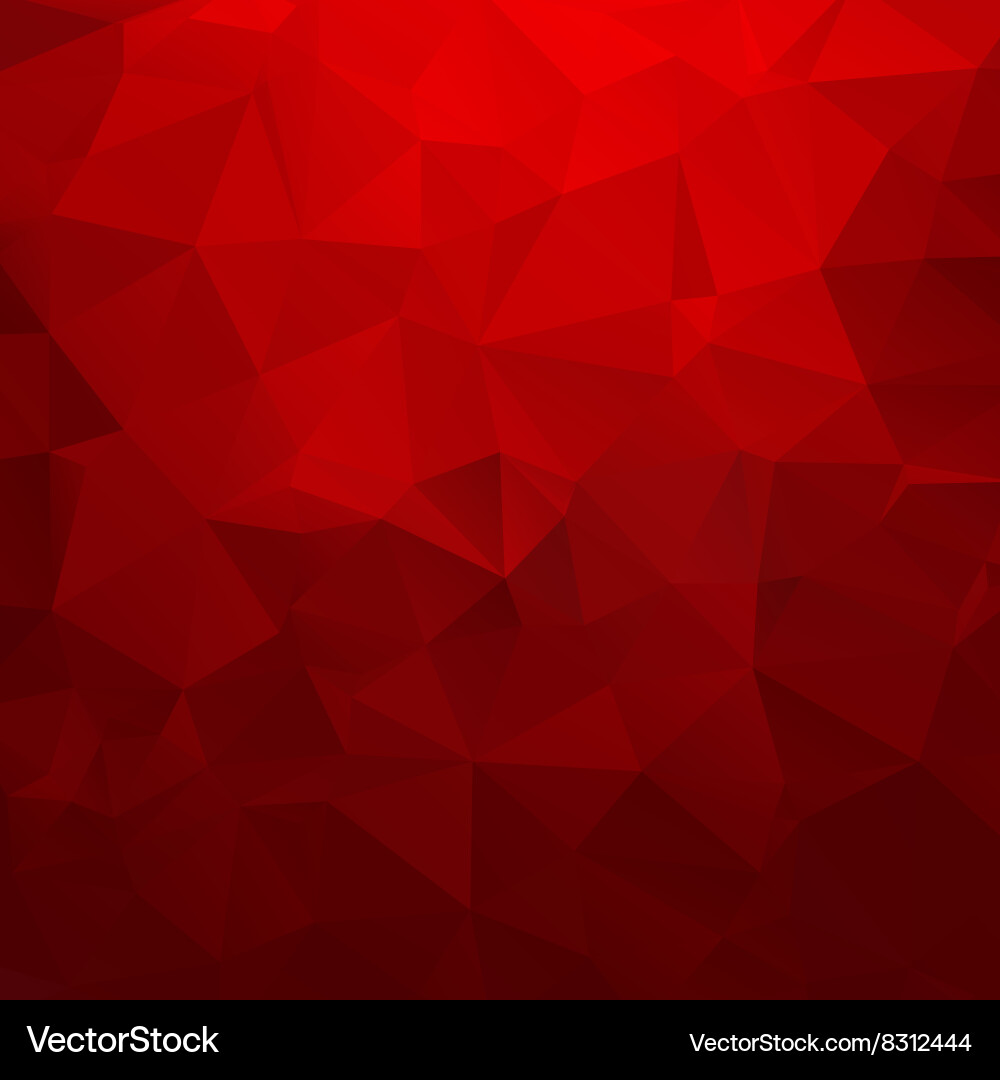Red Geometric Triangle Pattern vector image