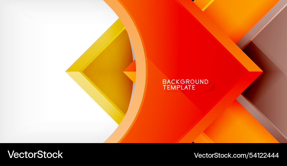 Square arrow shapes with round elements Vector Image